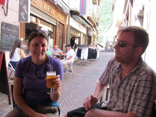 Staying in the shade as long as possible before heading up the mountain
