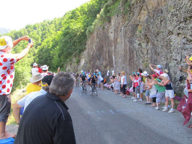 But Team Sky was very close behind and really closing fast.