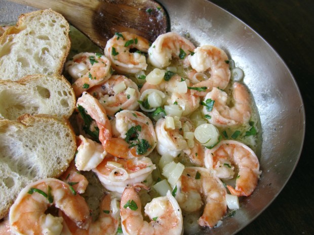 Shrimp Scampi with ramps