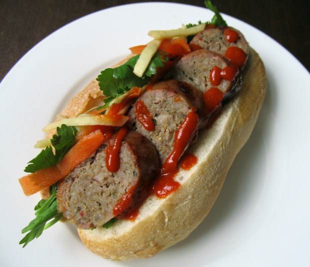 Thai sausage banh mi