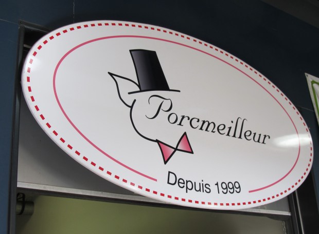 I love this sign. Porkbetter! I wonder if it means they have better pork or if pork is better?