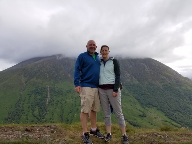 That's Ben Nevis behind us (highest point in Britain)