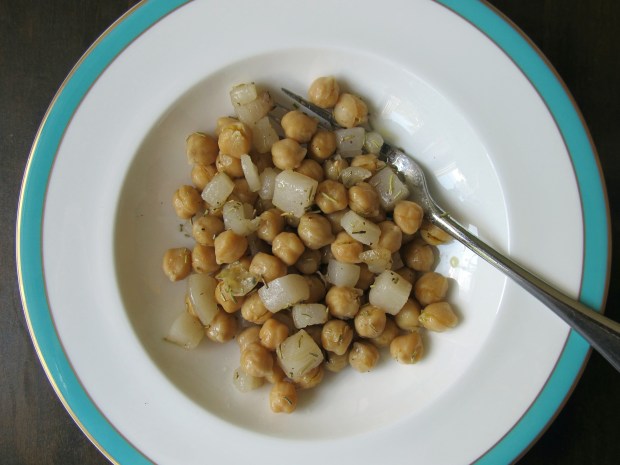 Chick peas with lardo