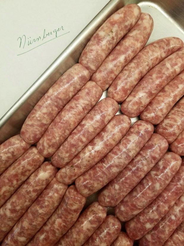 Just a tray full of little wurst.